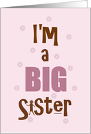 I'm a Big Sister...