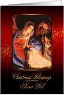 Christmas Blessings to my Secret Pal, Nativity, Guido Reni card