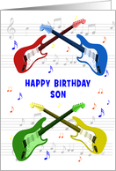Son birthday Guitars...