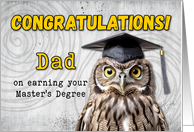 Dad Master's Degree...