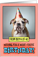 From Couple Happy Birthday Bulldog Puppy card