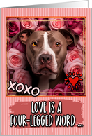 Pit Bull and Roses...