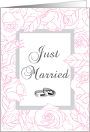 Just Married card...