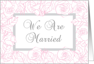 We are married card...