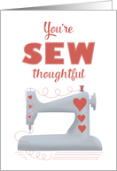 You're sew...