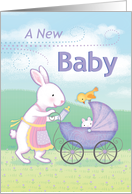 New Baby Congratulations Cute Bunny card