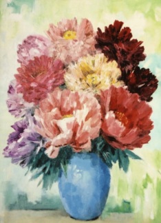 Peony Flowers in a...