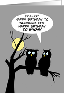 Humorous Birthday...