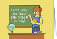 Math Joke Birthday...