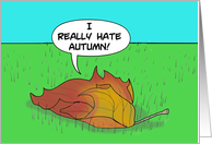 Humorous Fall Card...