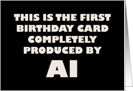First Birthday Card...