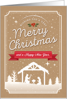 Christmas, Wishing You a Very Merry Christmas and a Happy New Year card