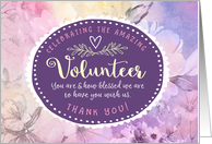 Volunteer Thanks,...