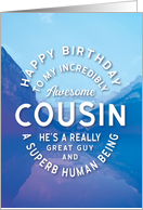 Male Cousin Birthday...
