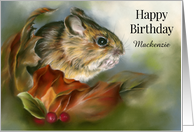 Birthday Wood Mouse...