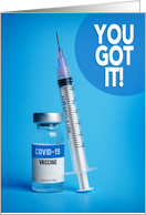 Congratulations on Your Covid 19 Vaccination card