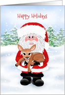 Santa and Baby Deer...