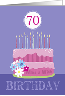 70th Birthday Cake...
