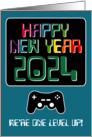 2024 Happy New Year Gamer Year Specific New Year Humor card