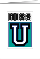 Miss U University...