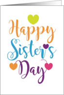 Happy Sister's Day...