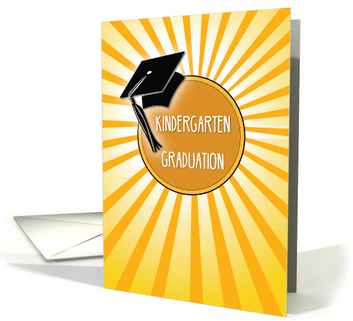 Kindergarten Graduation Hat on Sun card (1617100)