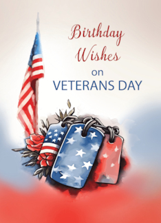 Birthday on Veterans...