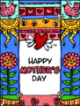 mother's day,mother,mom,mommy,flowers,sun,bird,flying heart,love,